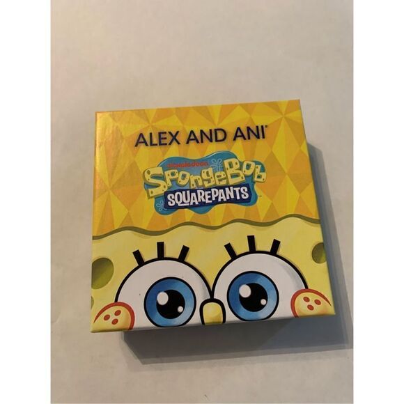 Alex and Ani SpongeBob Squidward two charm bangle bracelet - Picture 3 of 4